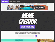 Tablet Screenshot of memecreator.com